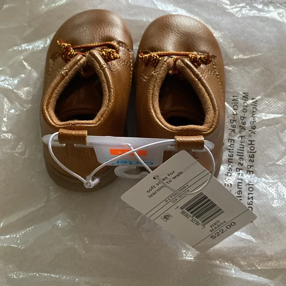 Baby leather look boots‎